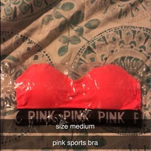 Pink Sports Bra